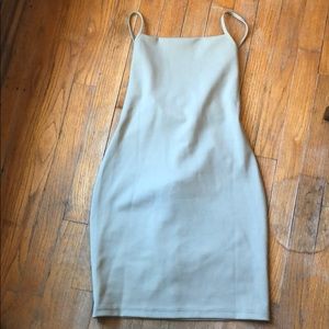 Topshop bodycon with lace up back